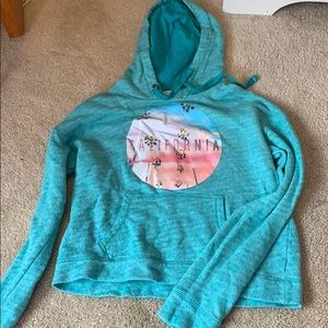 Aqua hoodie